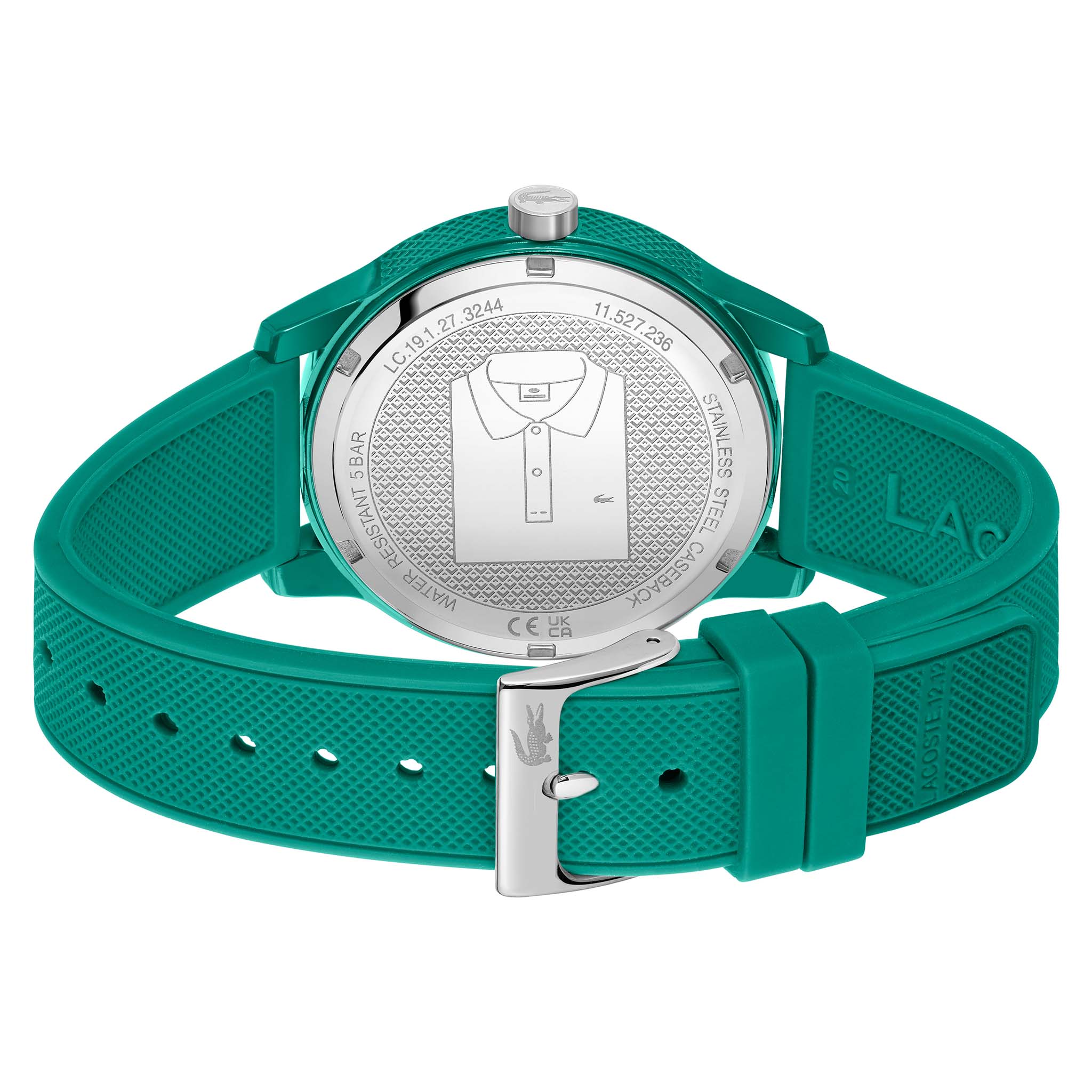 Lacoste Silicone Band Green Dial Men's Watch - 2011192