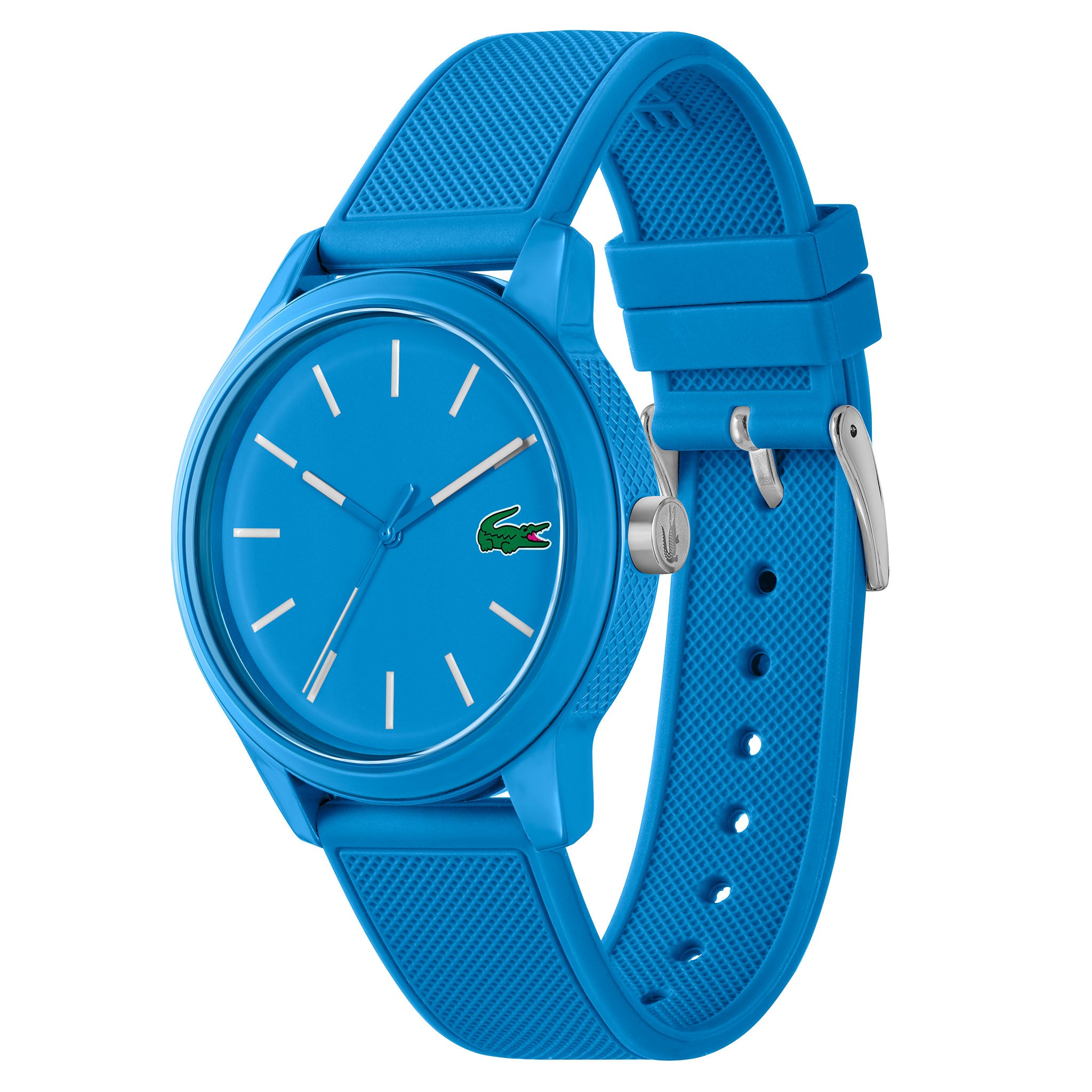 Lacoste Silicone Band Blue Dial Men's Watch - 2011193