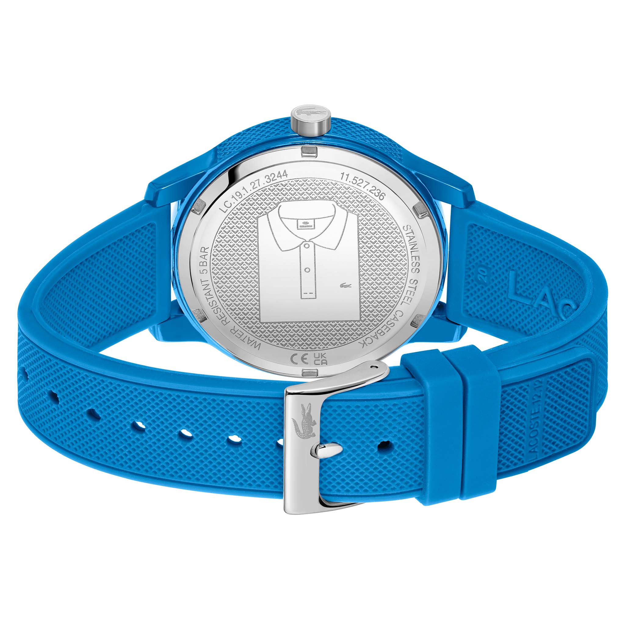 Lacoste blue silicone strap watch new arrivals