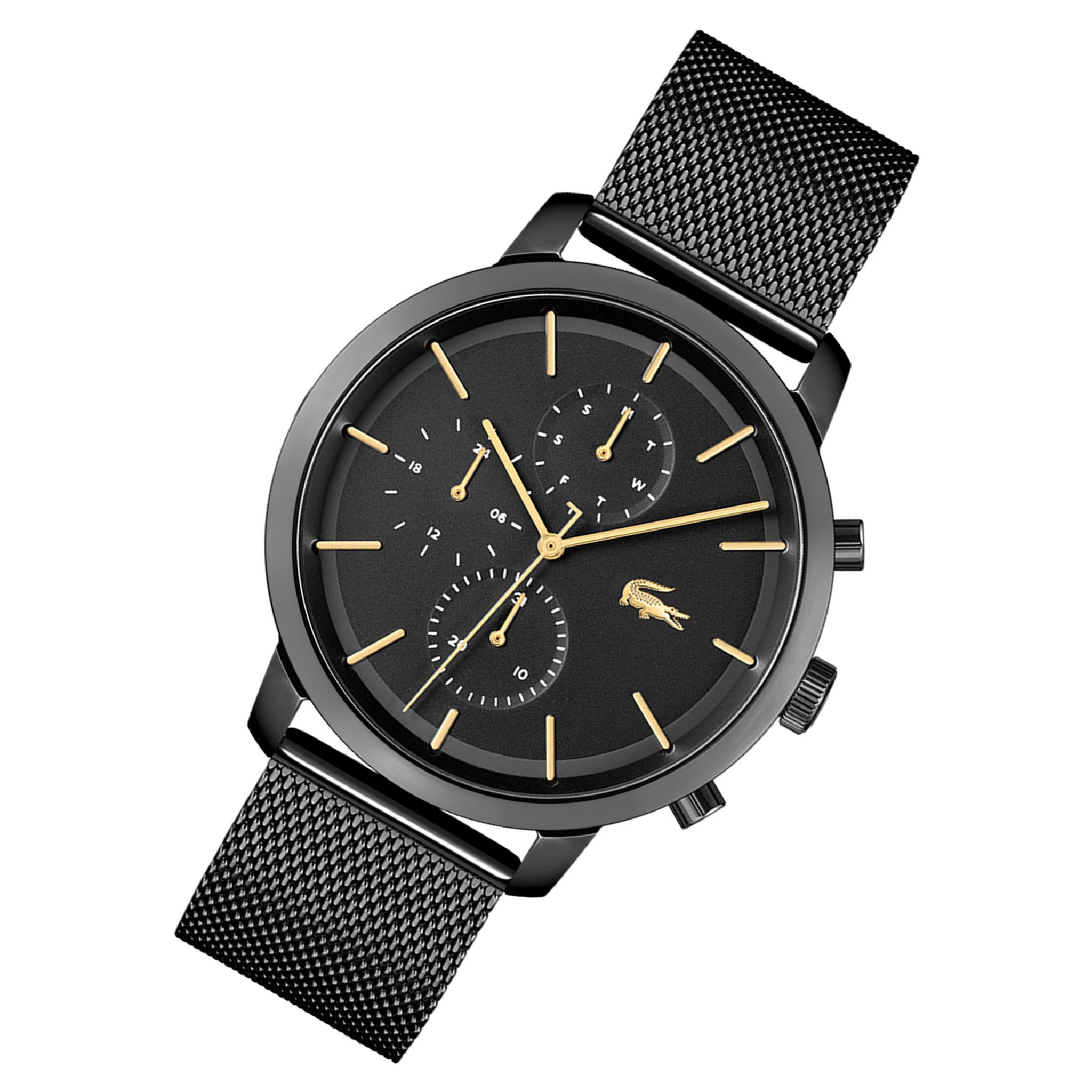 Lacoste Replay Black Mesh Men's Multi-function Watch - 2011194