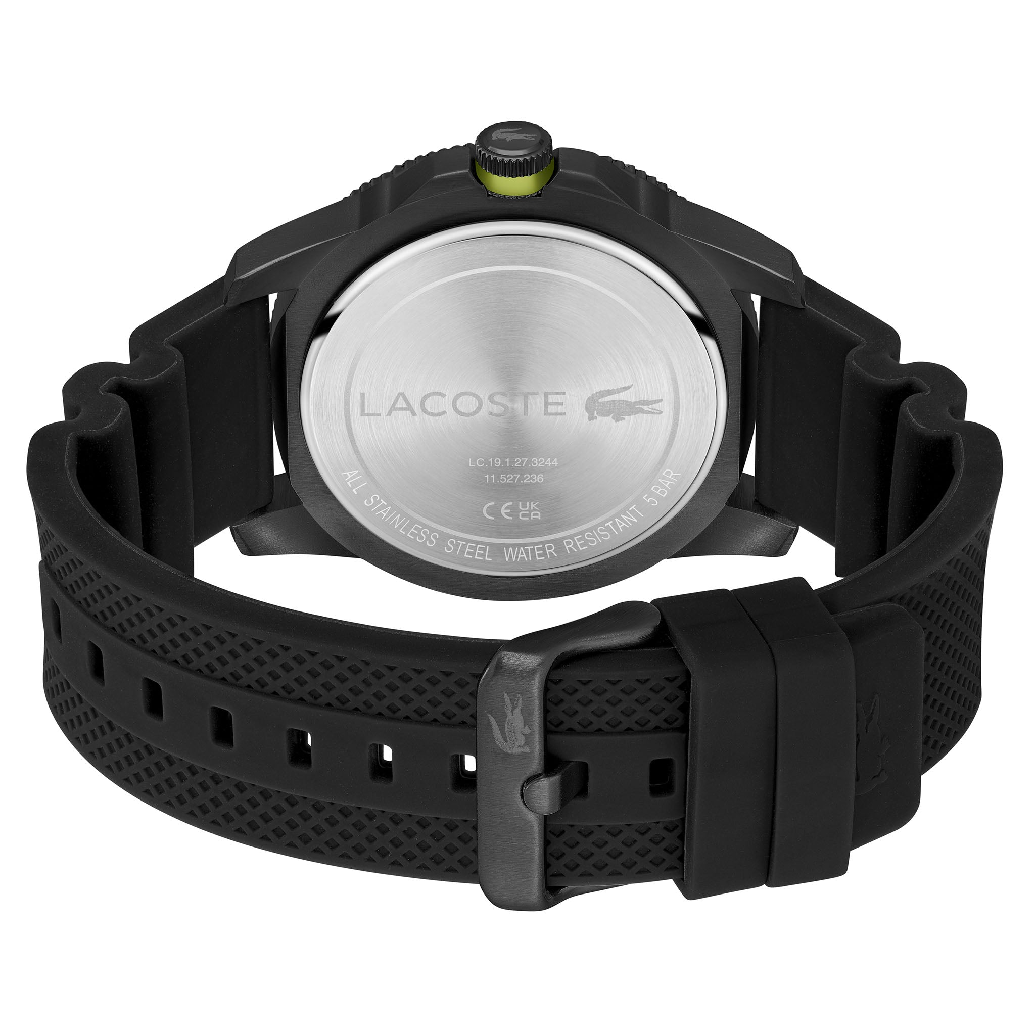Lacoste Regatta Black Silicone Men's Watch - 2011203