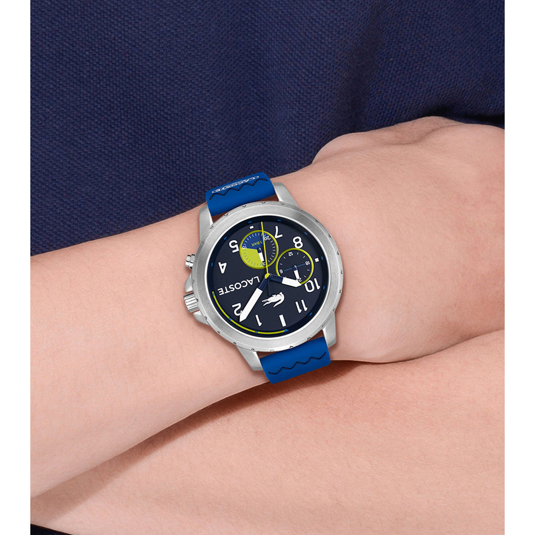 Lacoste Endurance Blue Silicone Multi function Men s Watch 2011205 lacoste-endurance-blue-silicone-multi-function-men-s-watch-2011205