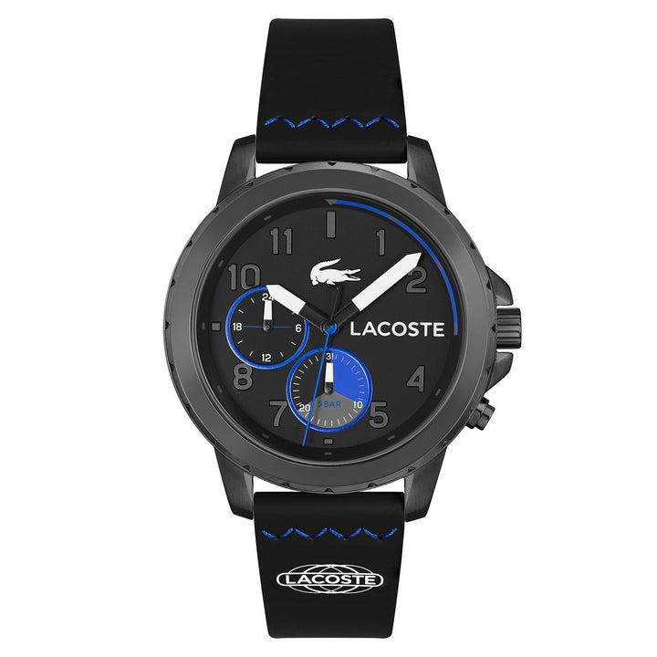 Lacoste Endurance Black Silicone Multi-function Men's Watch - 2011206