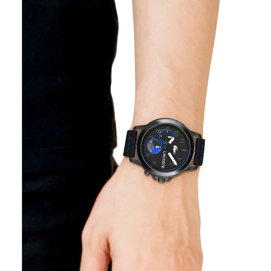 Lacoste Endurance Black Silicone Multi-function Men's Watch - 2011206