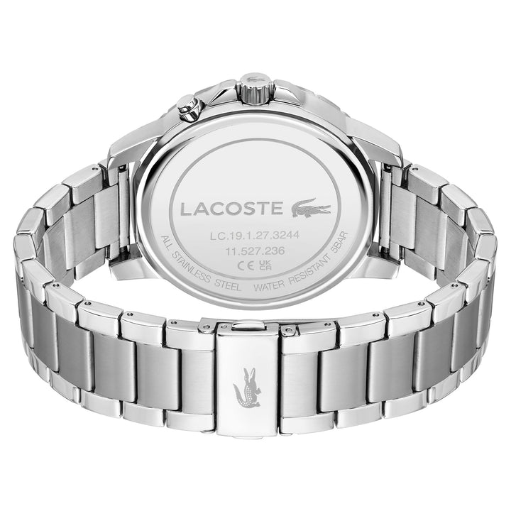 Lacoste Endurance Stainless Steel Black Dial Multi-function Men's Watch - 2011207