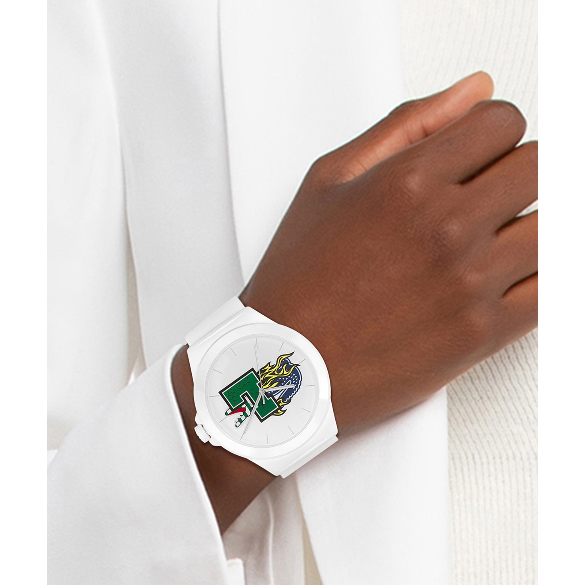 Lacoste Neocroc White Silicone Men's Watch - 2011232