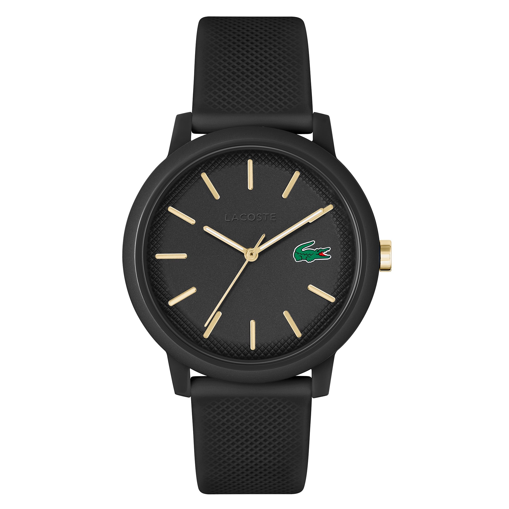 Lacoste 12.12 Black Silicone Men s Watch 2011233 The Watch Factory Australia