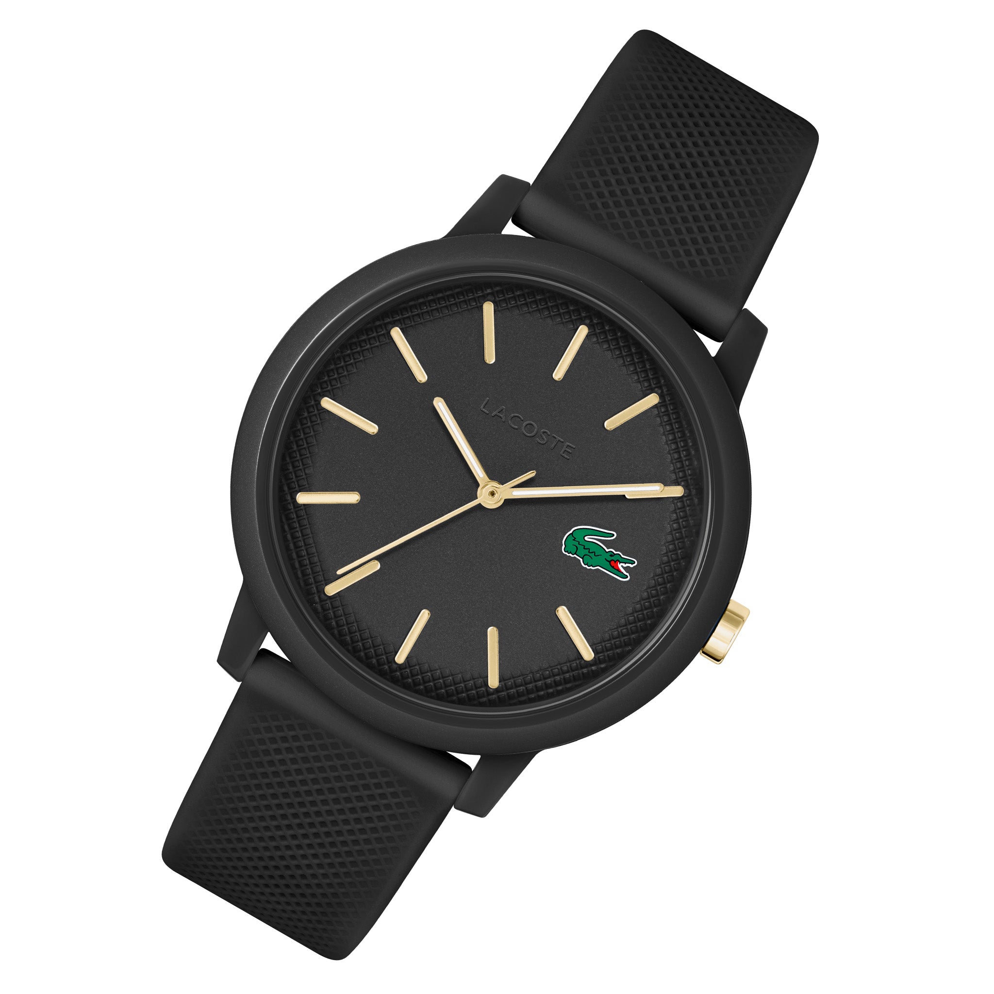 Lacoste 12.12 Black Silicone Men's Watch - 2011233