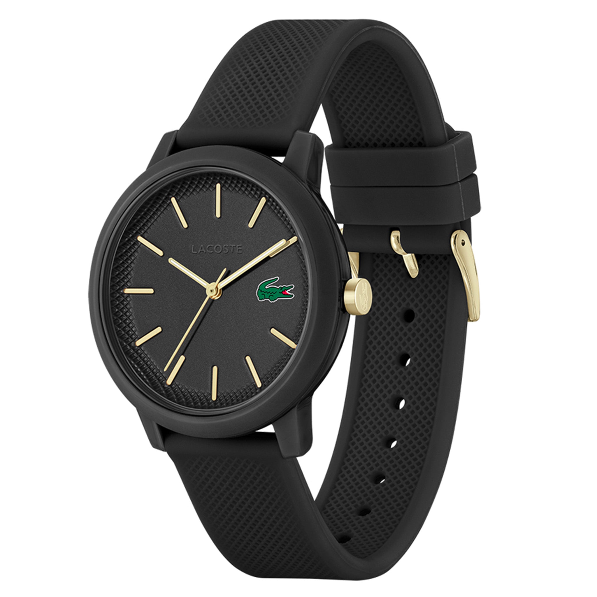 Lacoste 12.12 Black Silicone Men's Watch - 2011233