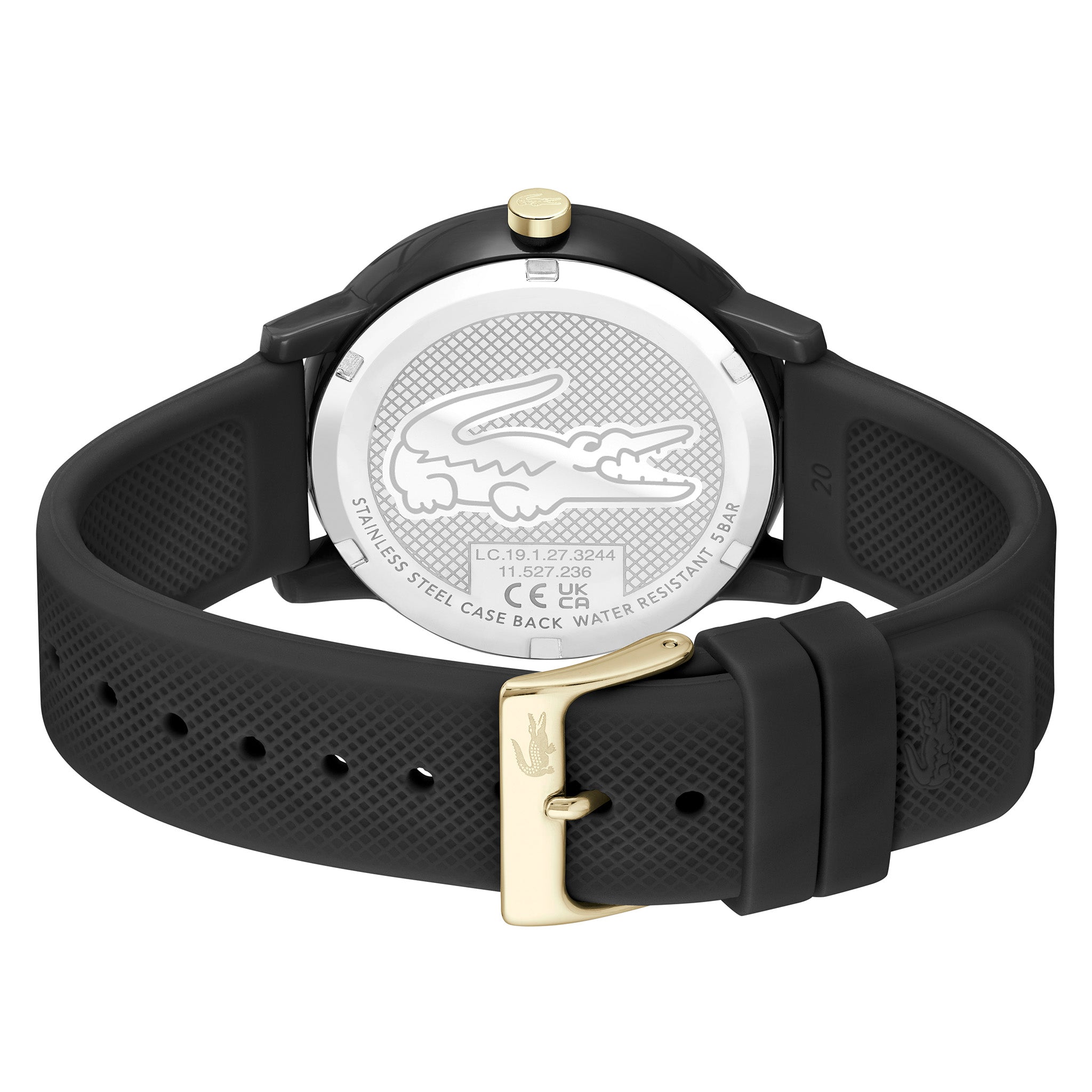 Lacoste 12.12 Black Silicone Men's Watch - 2011233