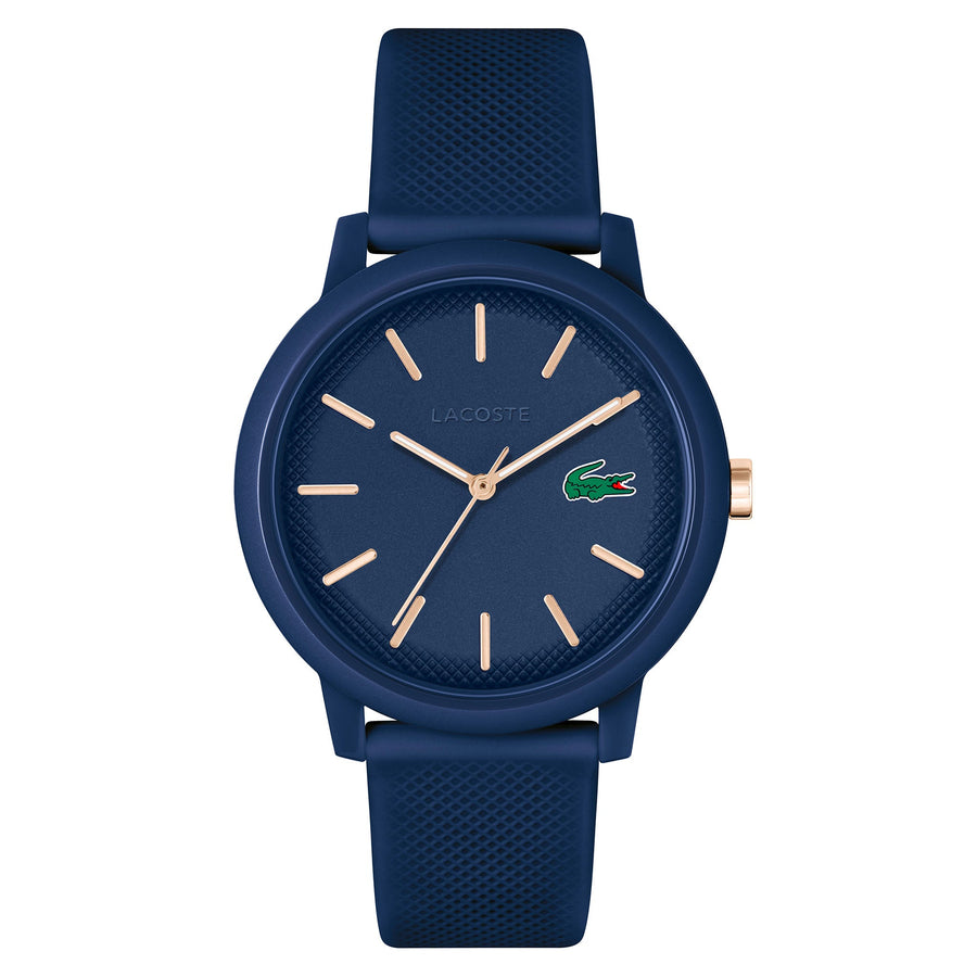 Lacoste Lacoste.12.12 Blue Silicone Blue Dial Men's Watch - 2011234