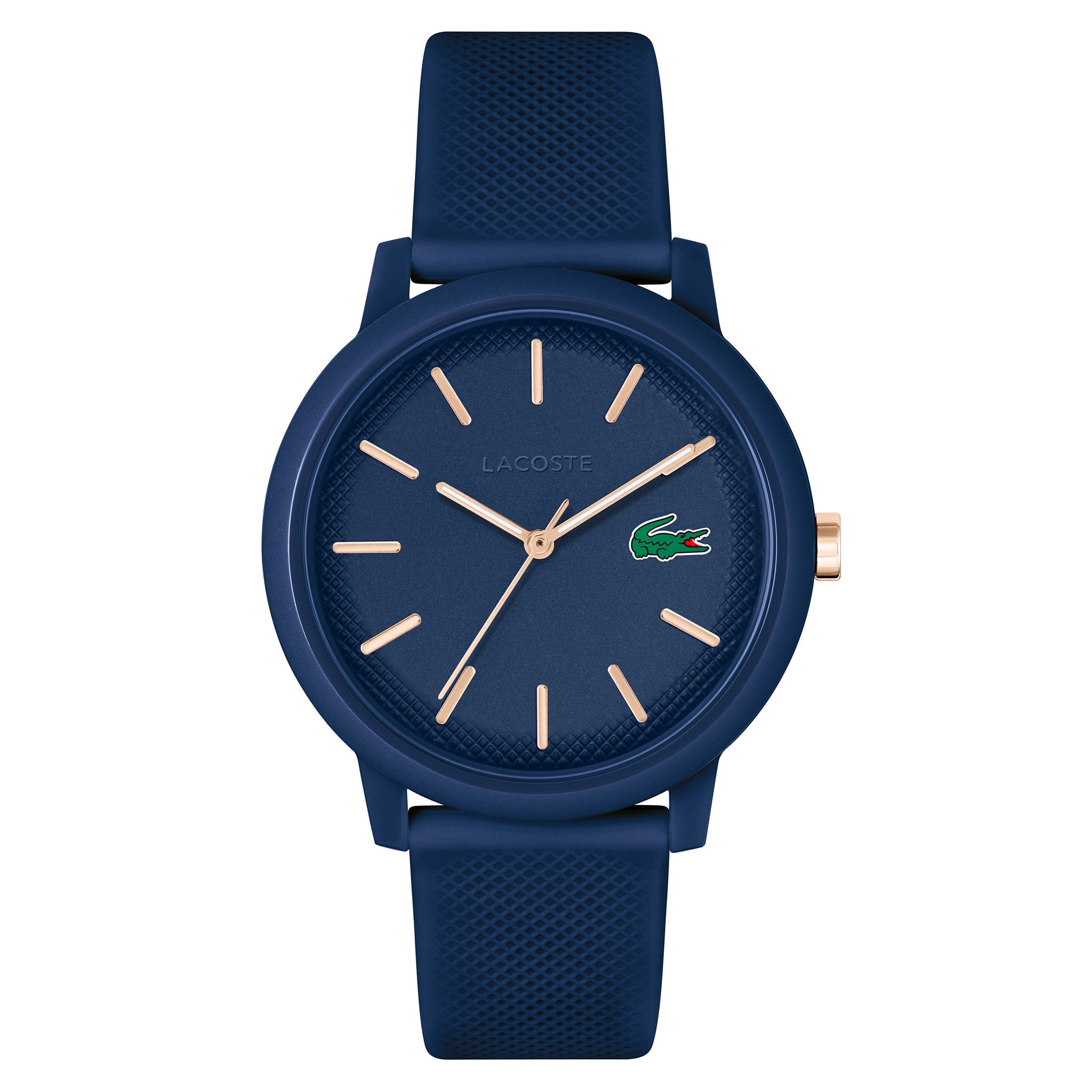 Lacoste Lacoste.12.12 Blue Silicone Blue Dial Men's Watch - 2011234