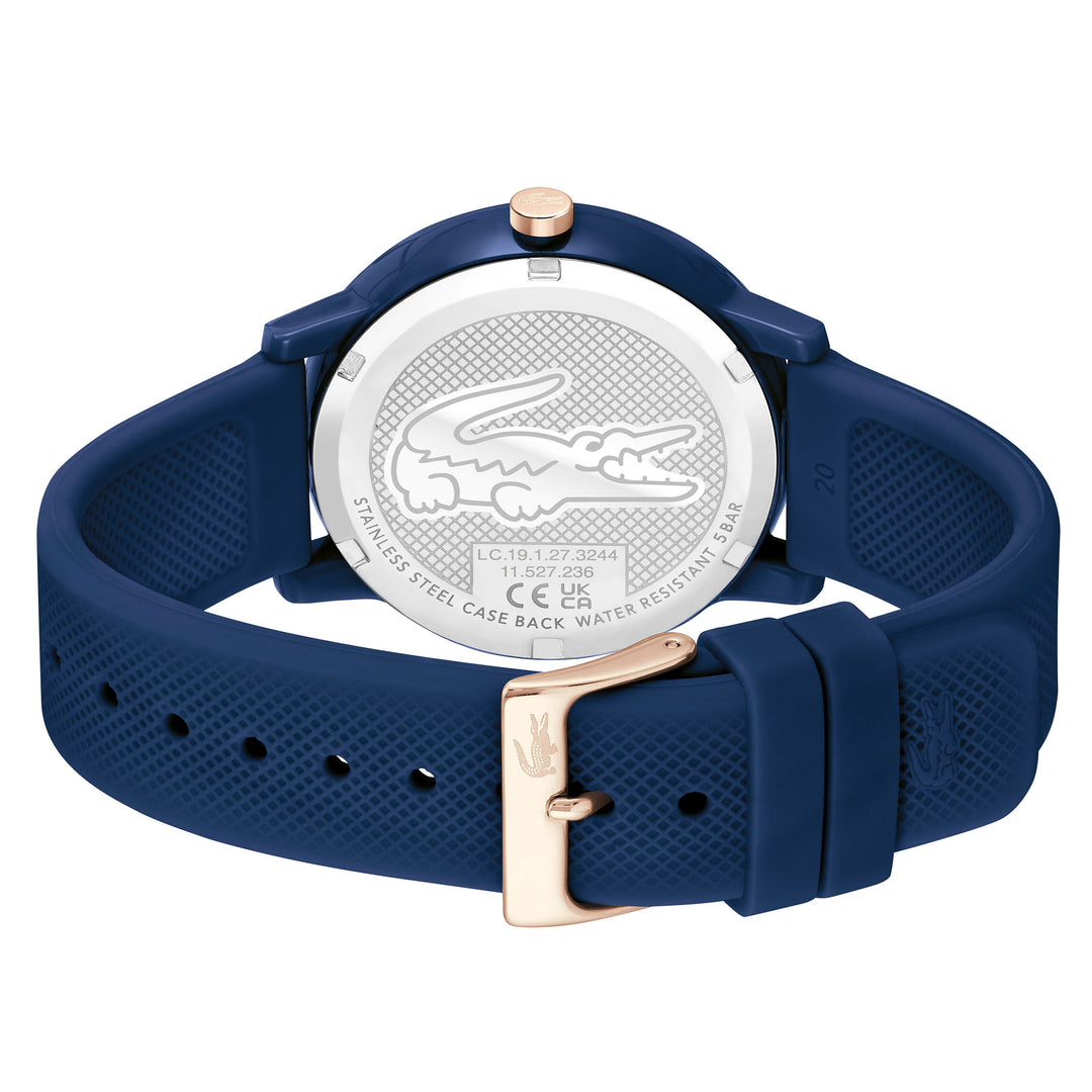 Lacoste 12.12 Blue Silicone Men's Watch - 2011234