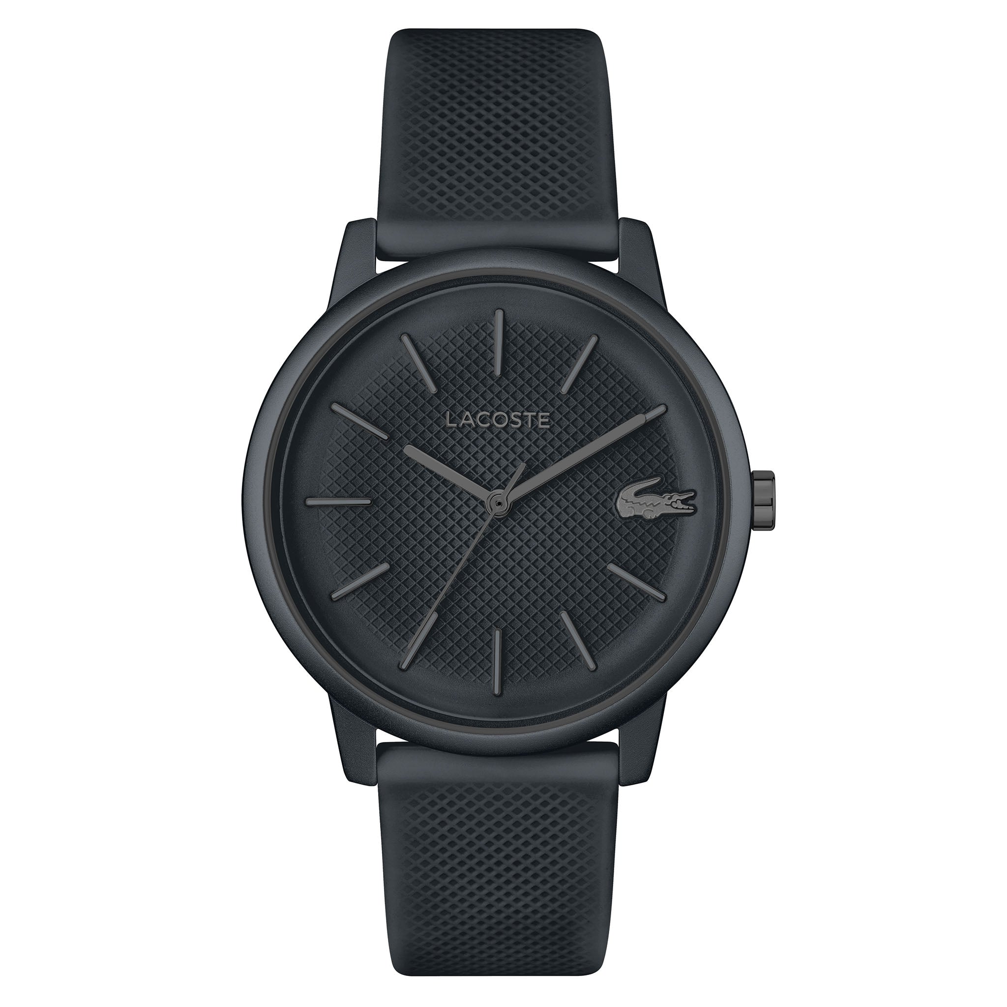 Lacoste Lacoste.12.12 Move Grey Silicone Dark Grey Dial Men's Watch - 2011242