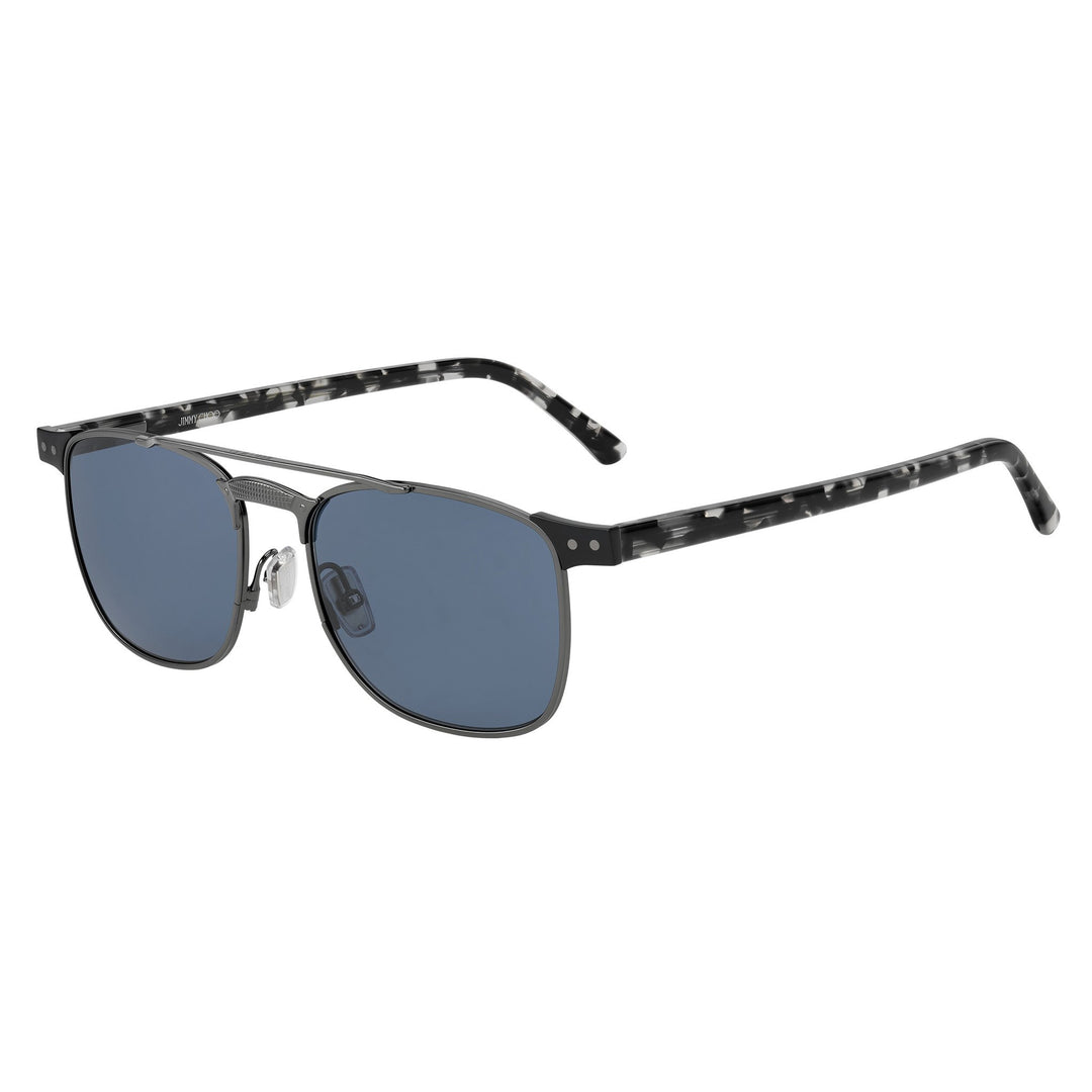 Jimmy Choo Men's Sunglasses Rectangular Frame Blue Lens - Alan/S