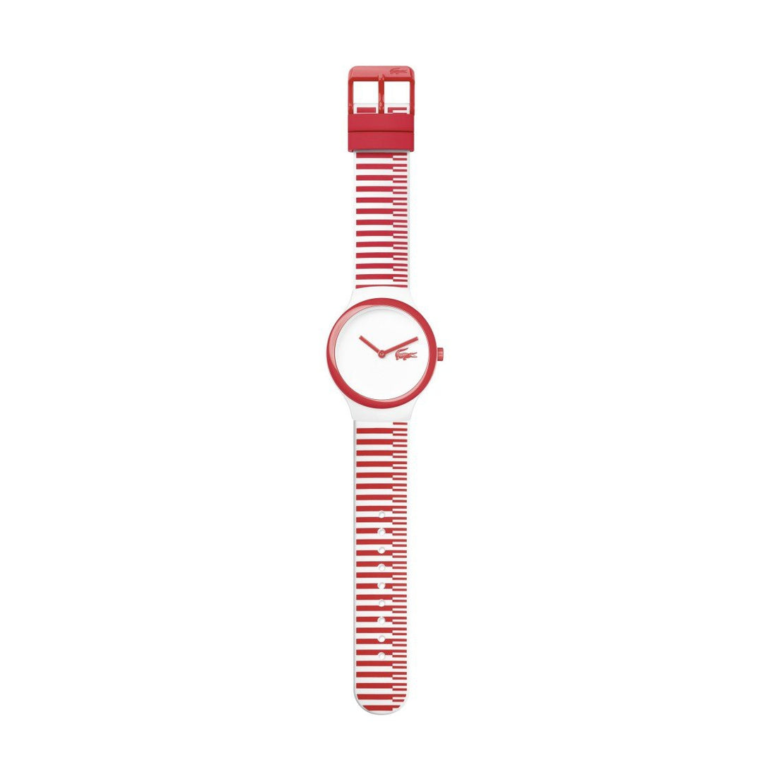 Lacoste The Goa White & Red Silicon Kids Watch - 2020116