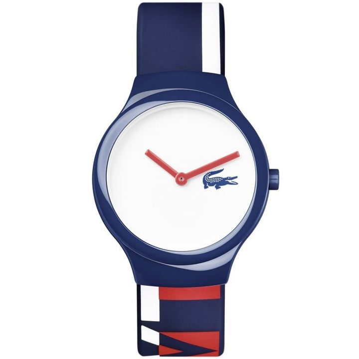 Lacoste The Goa Navy, Red & White Silicon Kids Watch - 2020128