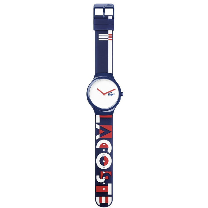 Lacoste The Goa Navy, Red & White Silicon Kids Watch - 2020128