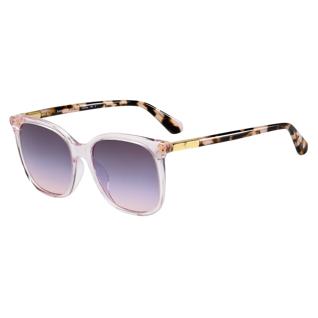 Kate Spade Women's Sunglasses Square Frame Blue Doubleshade Peach Lens - Caylin/S