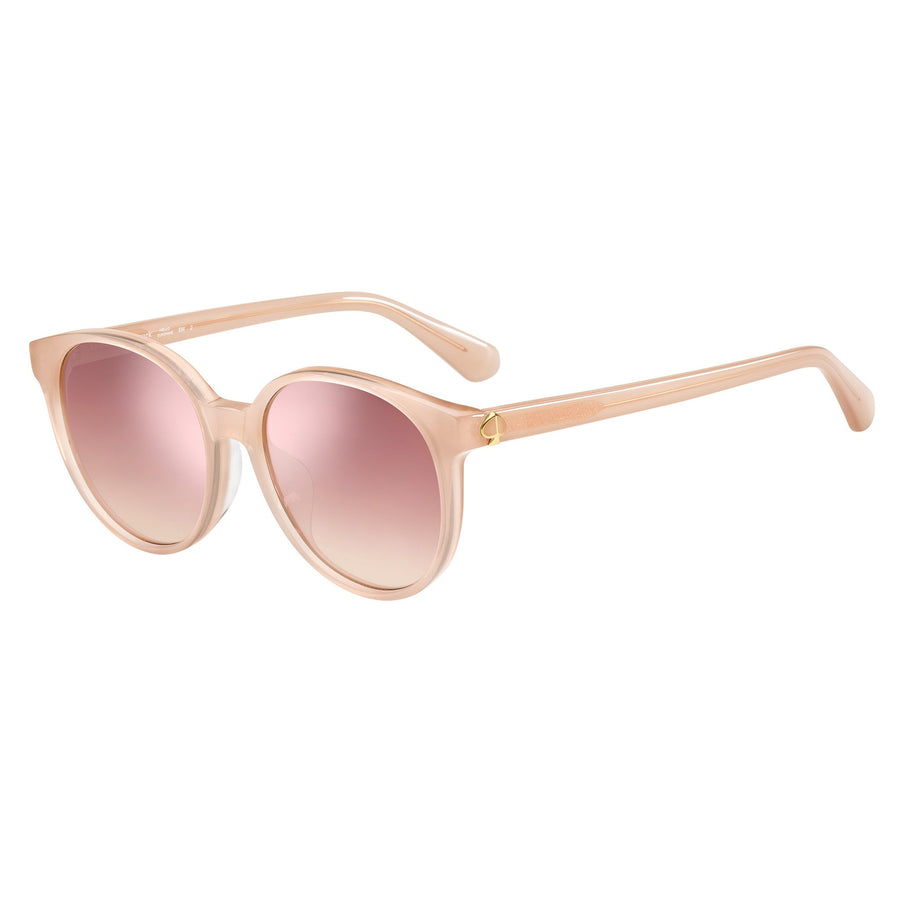 Kate Spade Women's Sunglasses Oval Frame Pink Flash Silver Lens - Eliza/F/S