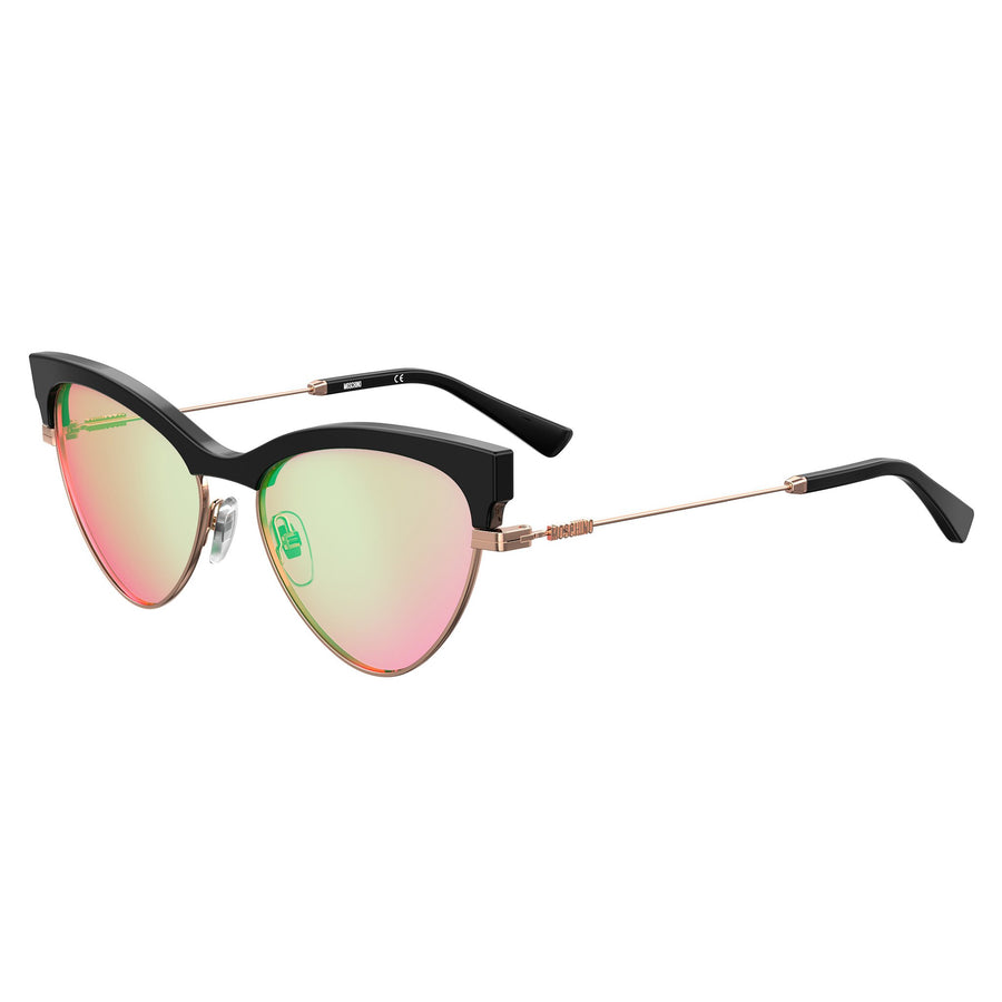 Moschino Women's Sunglasses Cat Eye Frame Green Mirror Lens - Mos068/S