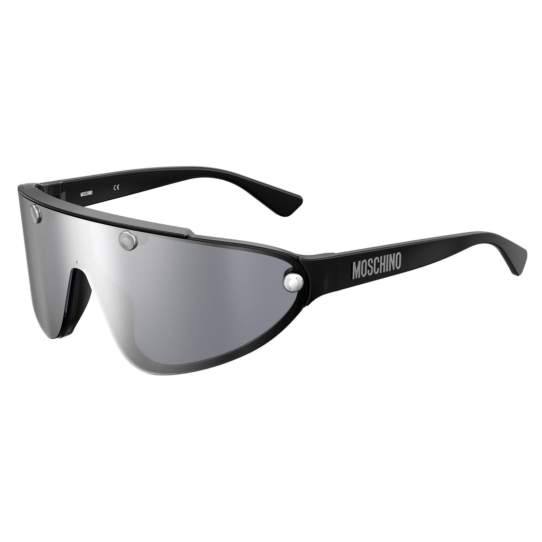 Moschino Unisex Sunglasses Special Shape Frame Silver Mirror Lens - Mos061/S