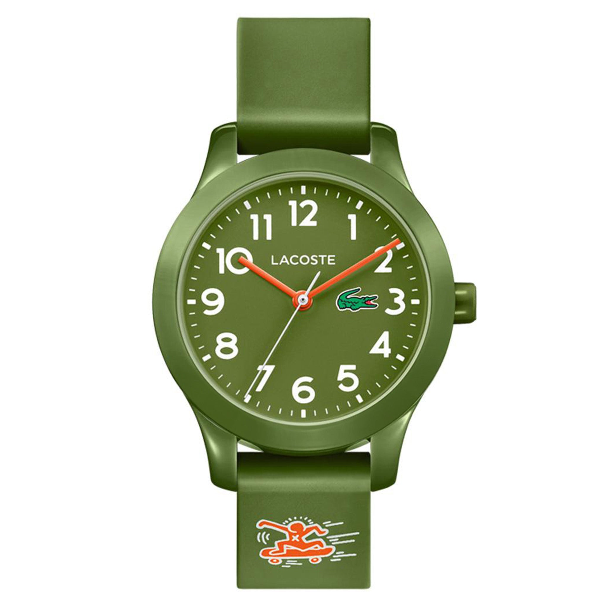 2030002 Lacoste 12.12 Kids Khaki Silicone Kids Watch - 2030015 – The Watch ...
