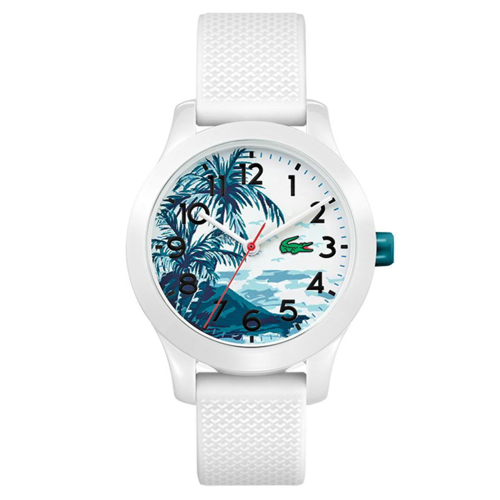 2030002 Lacoste 12.12 White Silicone Kids Watch - 2030017