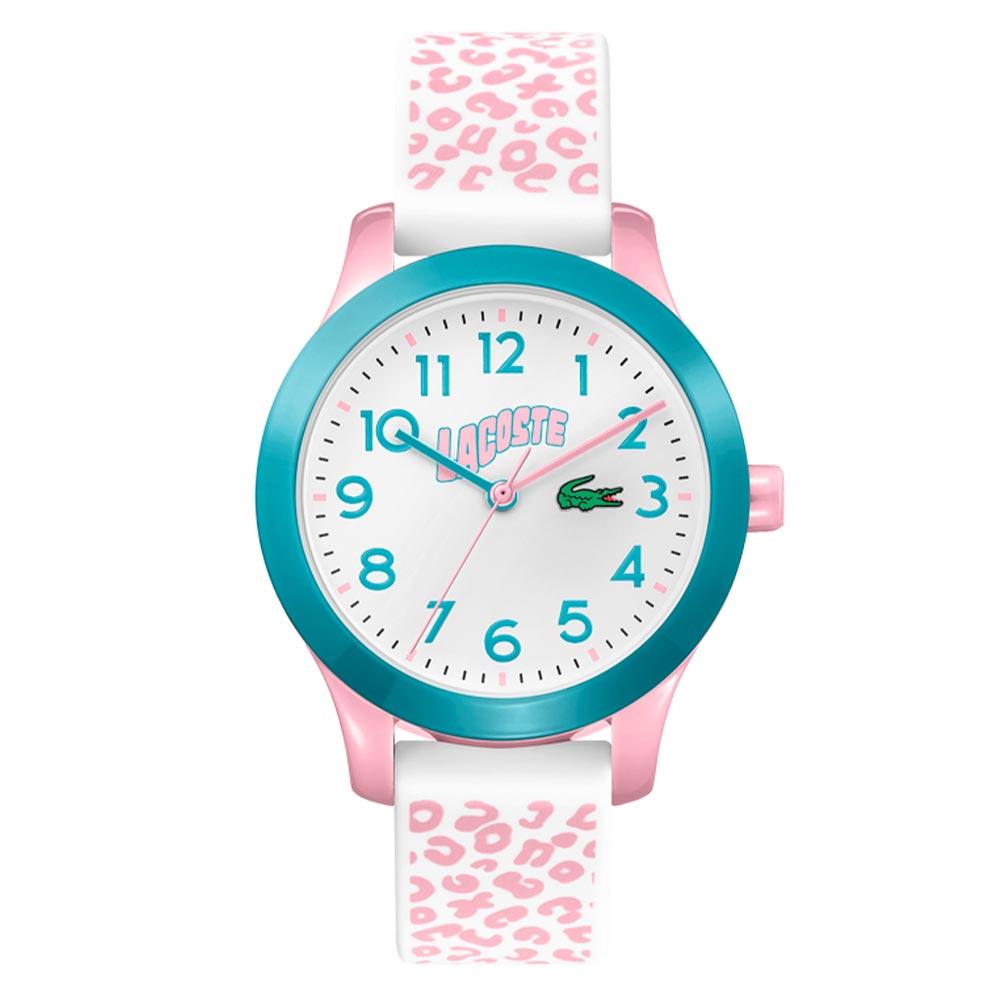 2030002 Lacoste .12.12 White & Pink Silicone Kids Watch - 2030026