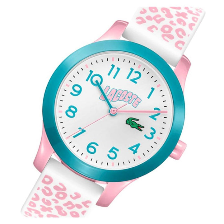 Lacoste .12.12 White & Pink Silicone Kids Watch - 2030026
