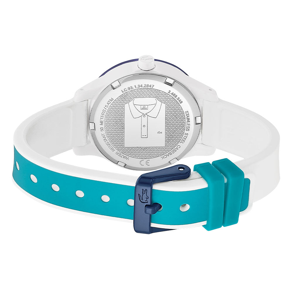 Lacoste .12.12 White & Blue Silicone Kids Watch - 2030029