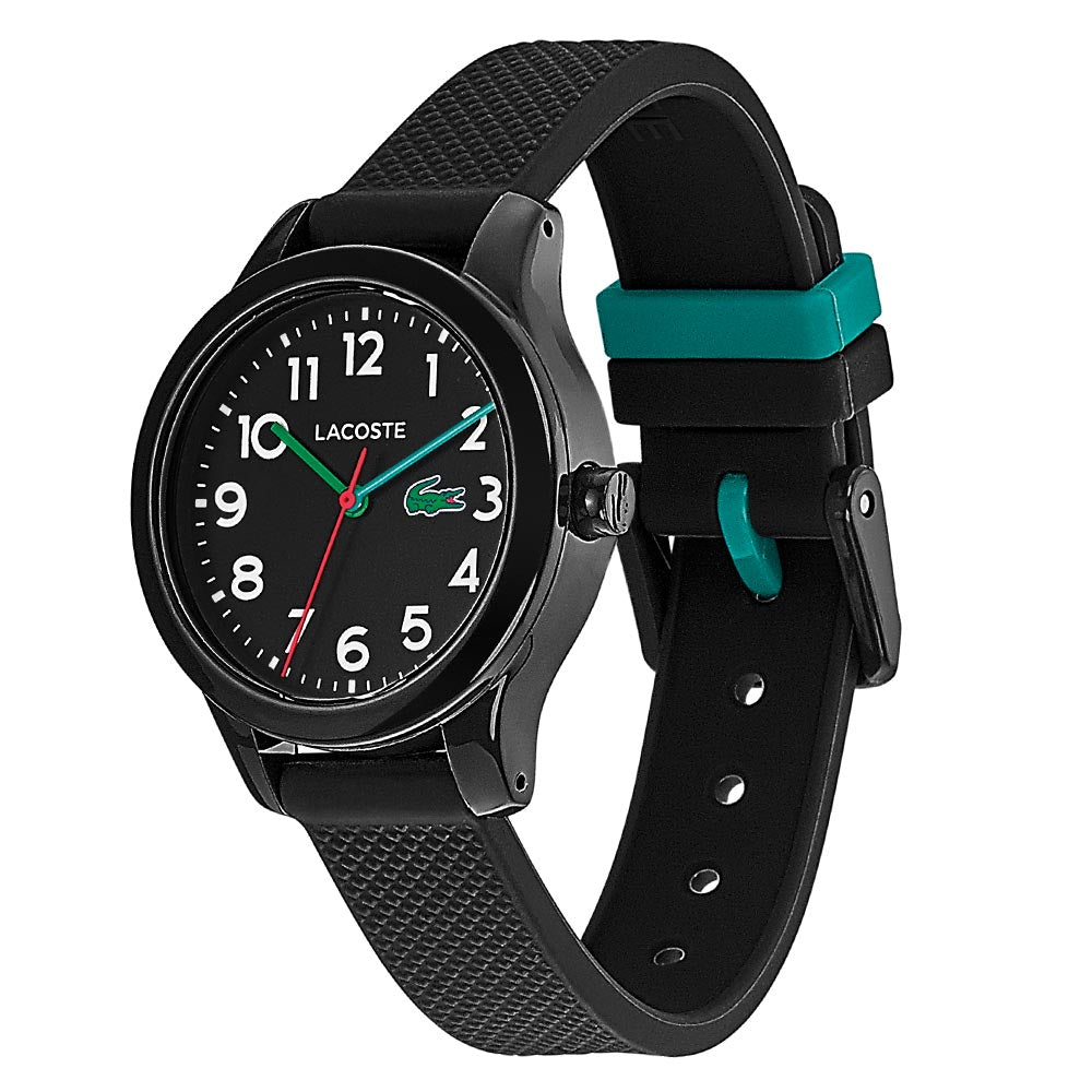 Lacoste 12.12 Black Silicone Band Kids Watch - 2030032