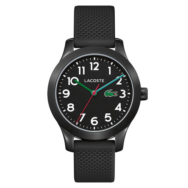 Lacoste 12.12 Black Silicone Band Kids Watch - 2030032