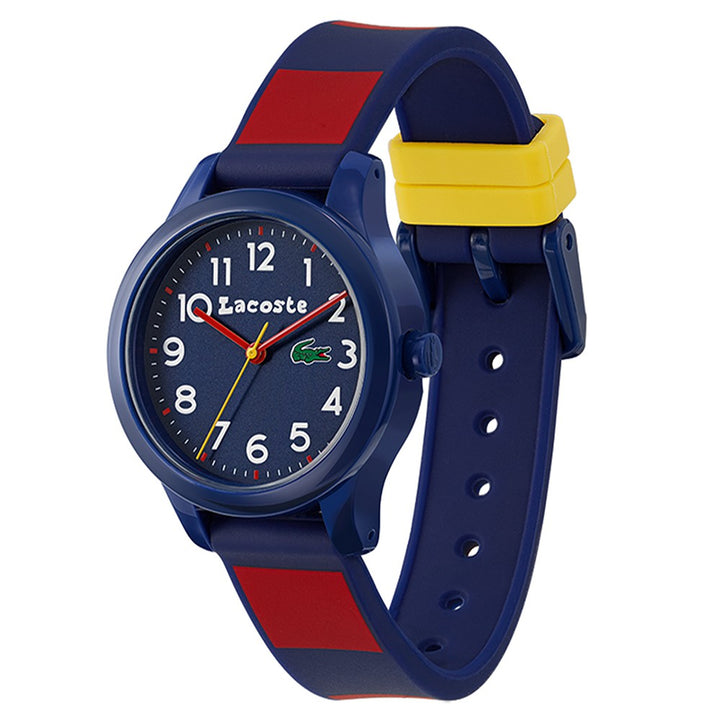 Lacoste 12.12 Blue & Red Silicone Band Kids Watch - 2030035