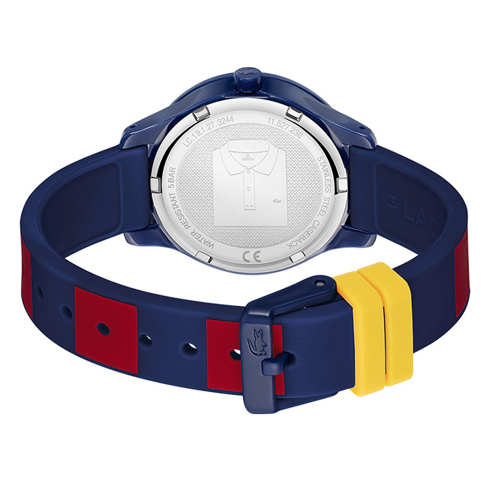 Lacoste 12.12 Blue & Red Silicone Band Kids Watch - 2030035