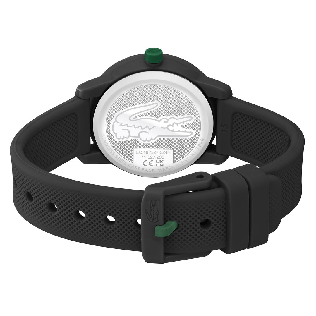 Lacoste 12.12 Black Silicone Kids Watch - 2030042