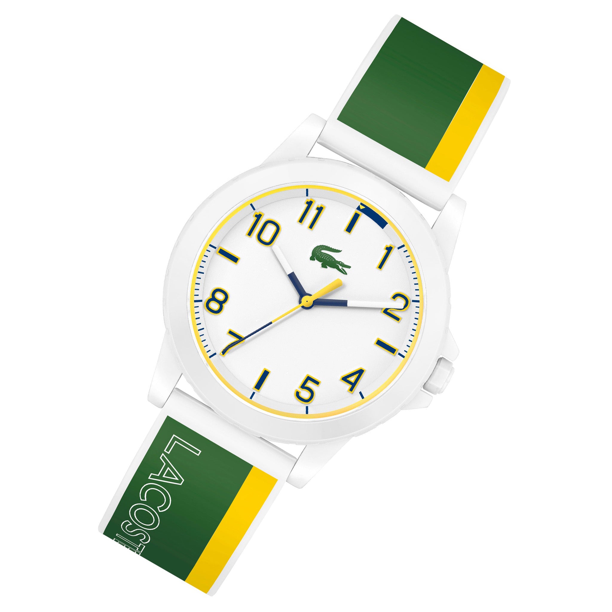 Lacoste Green Silicone White Dial Kids Watch - 2030044