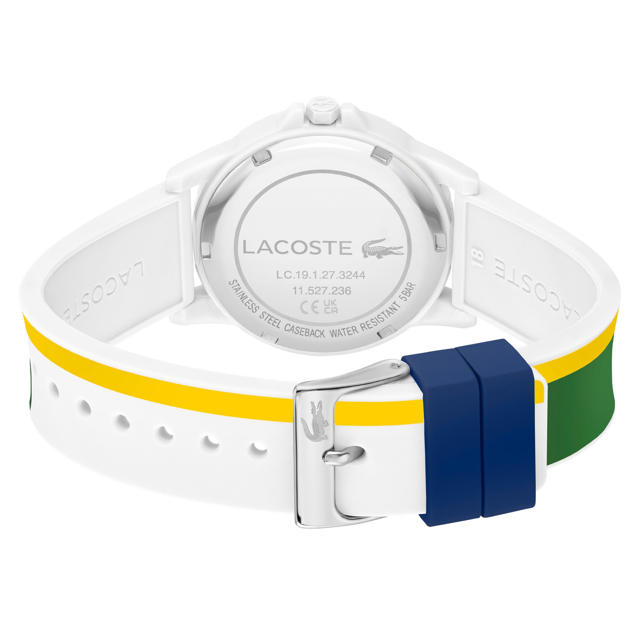 Lacoste Green Silicone White Dial Kids Watch - 2030044