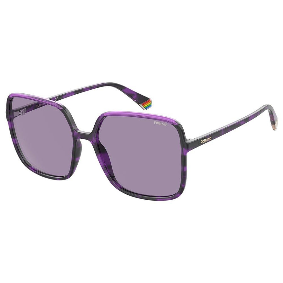 Polaroid Women's Sunglasses Square Frame Violet Polarized Lens - Pld 6128/S