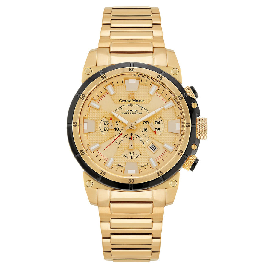 Giorgio Milano Stainless Steel Gold Men's Watch - 206SG5