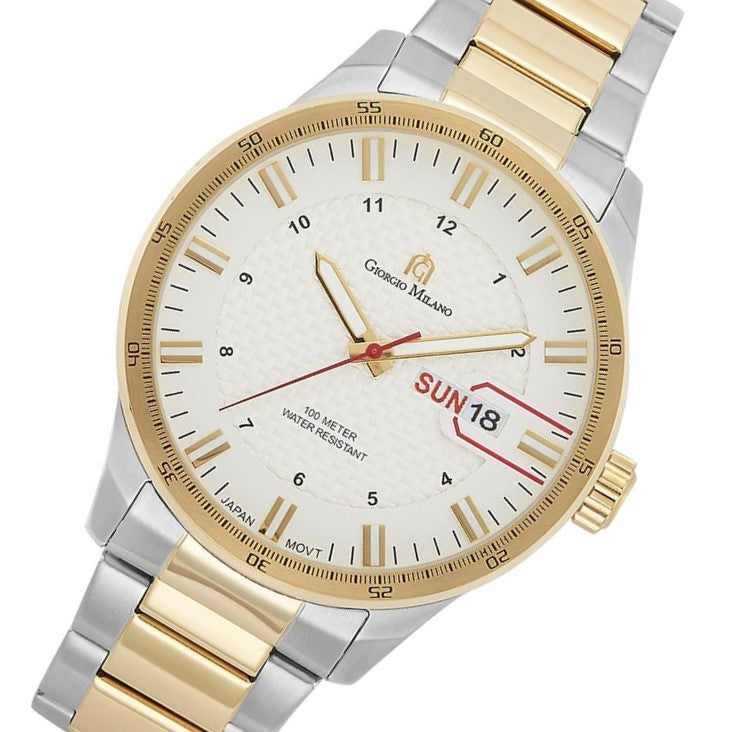 Giorgio Milano Two-Tone Steel Silver Dial Men's Watch - 208STG2