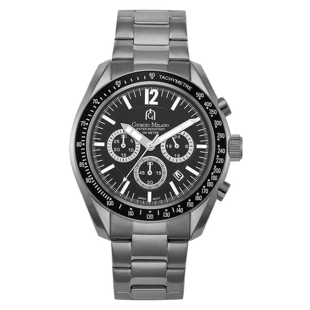 Giorgio Milano Black Steel Men's Chrono Watch - 219SGY10