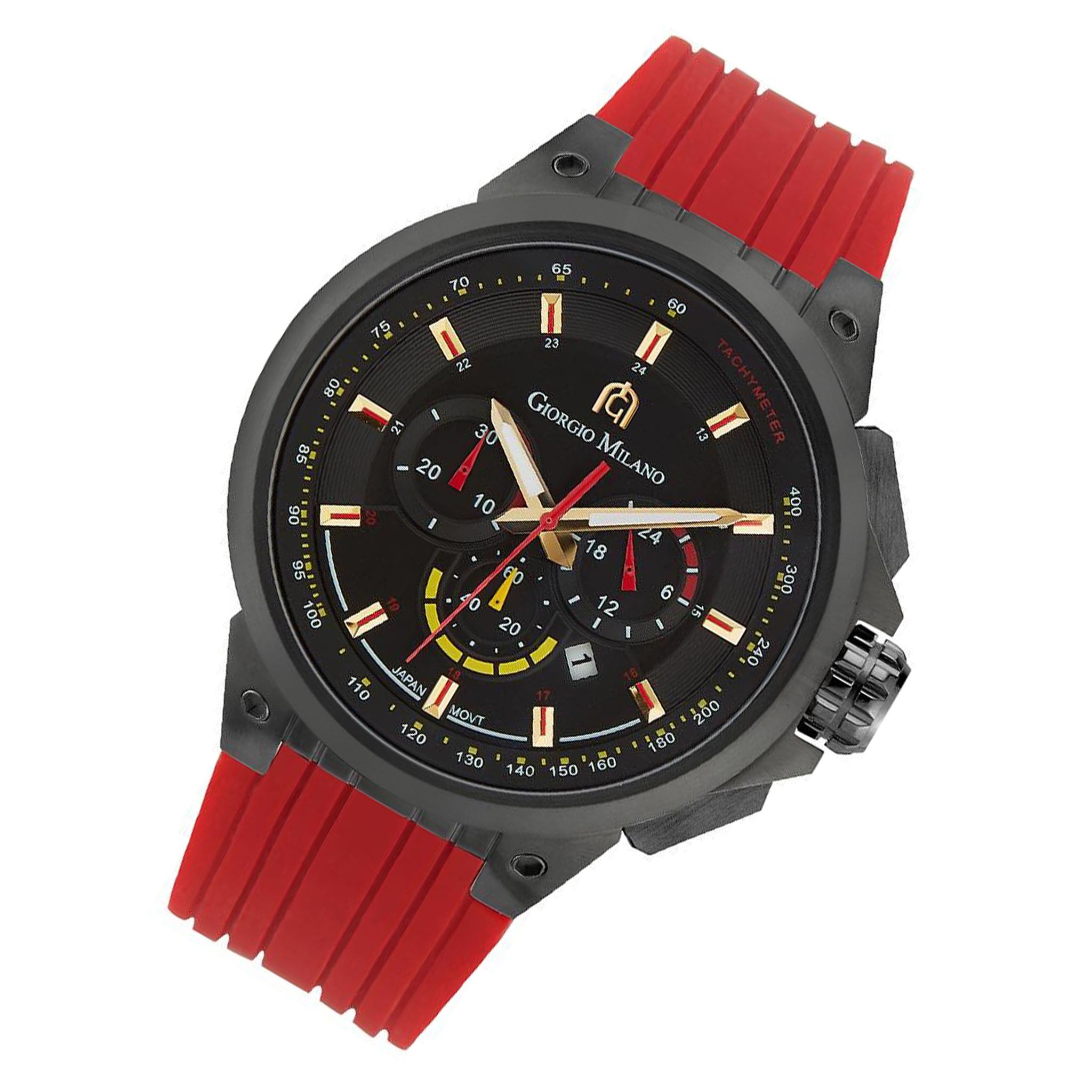 Giorgio Milano Red Silicone Chronograph Men's Watch - 225SBK22