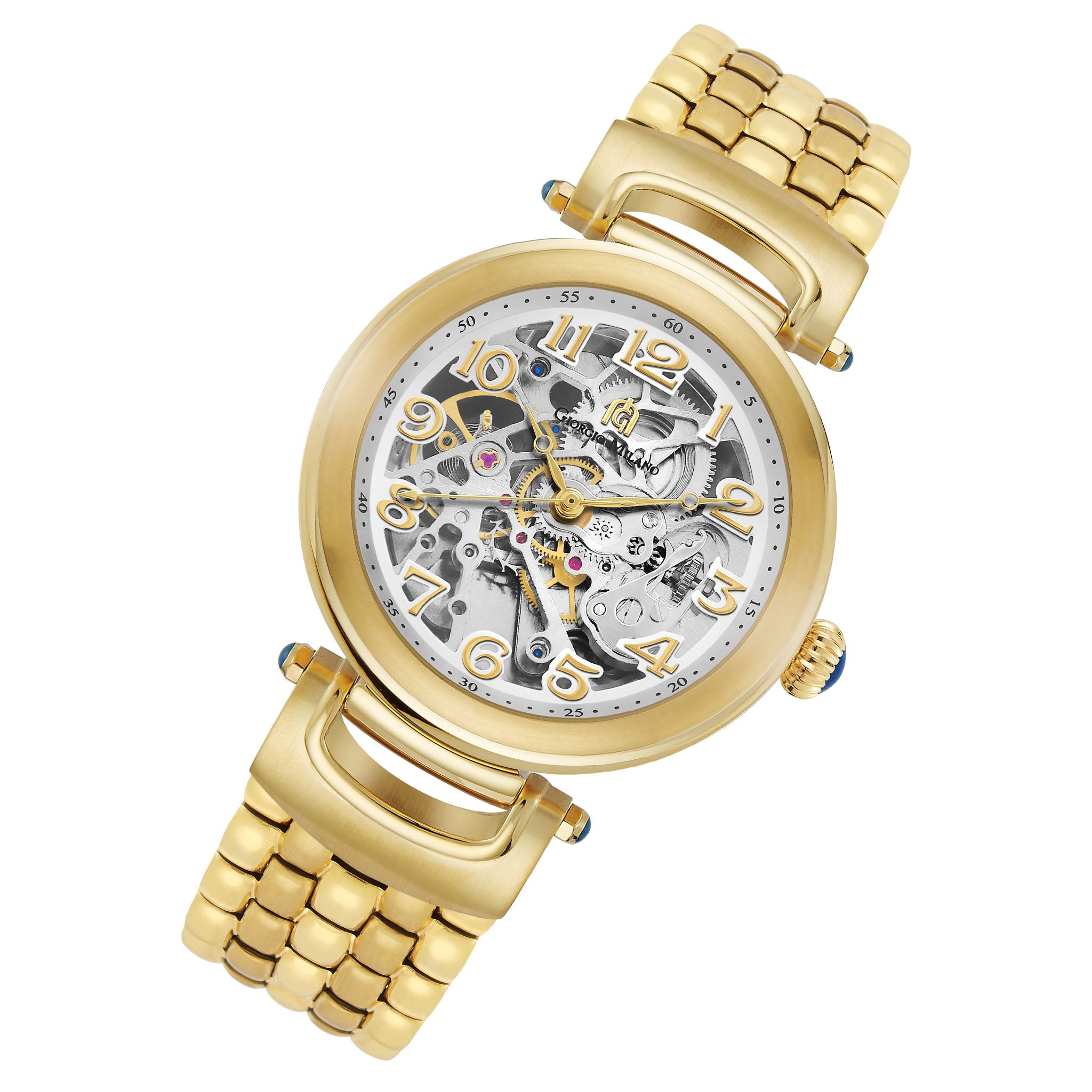 Giorgio Milano Gold Stainless Steel Silver Dial Automatic Men's Watch - 226SG02