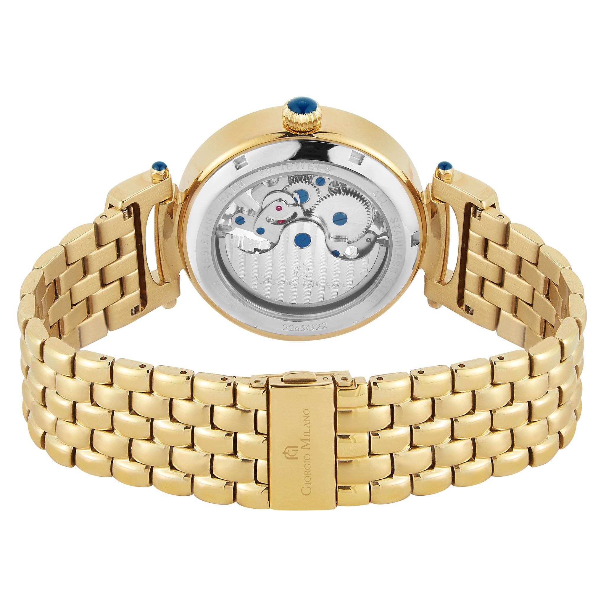 Giorgio Milano Gold Stainless Steel Silver Dial Automatic Men's Watch - 226SG02