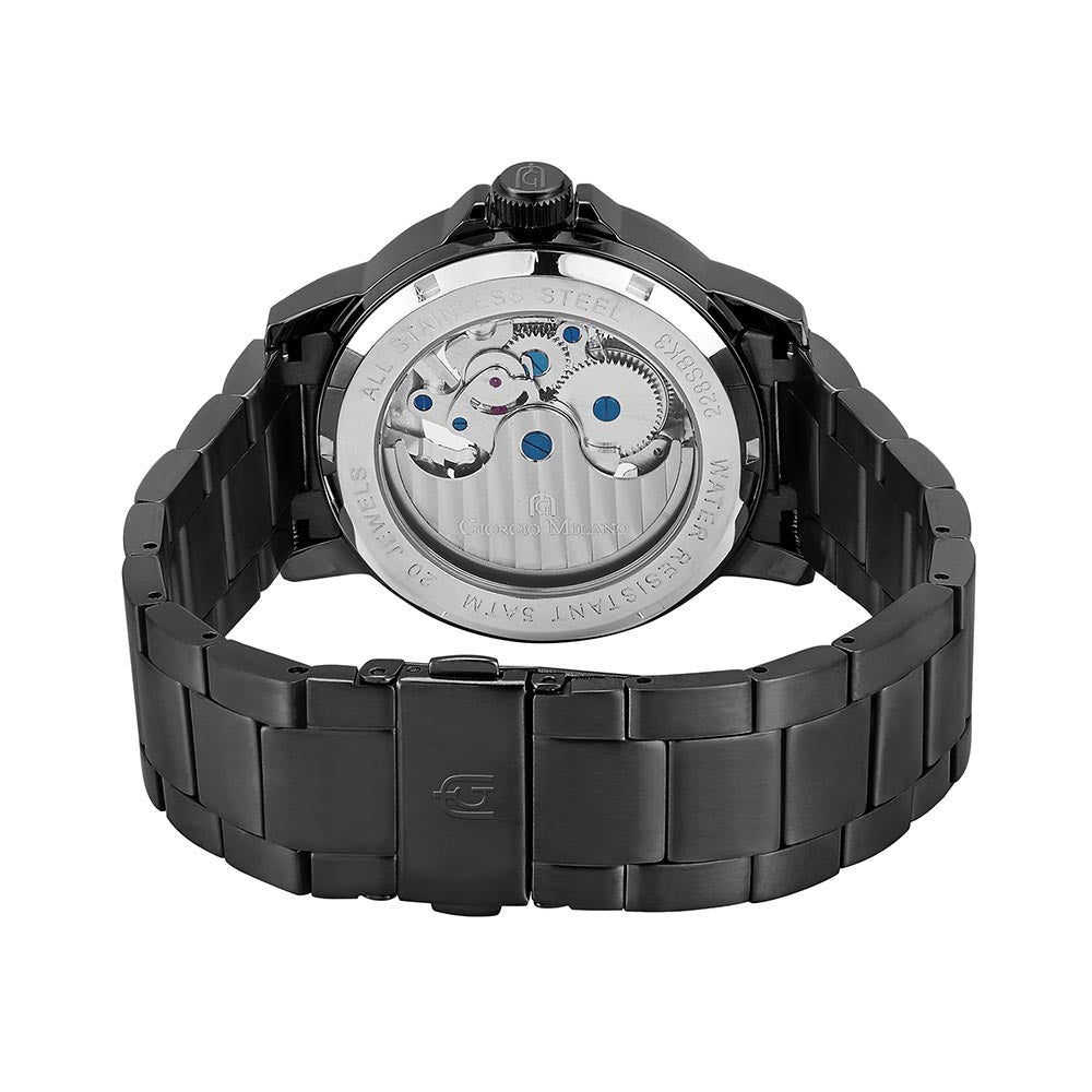 Giorgio Milano Black Steel Automatic Men's Watch - 228SBK3