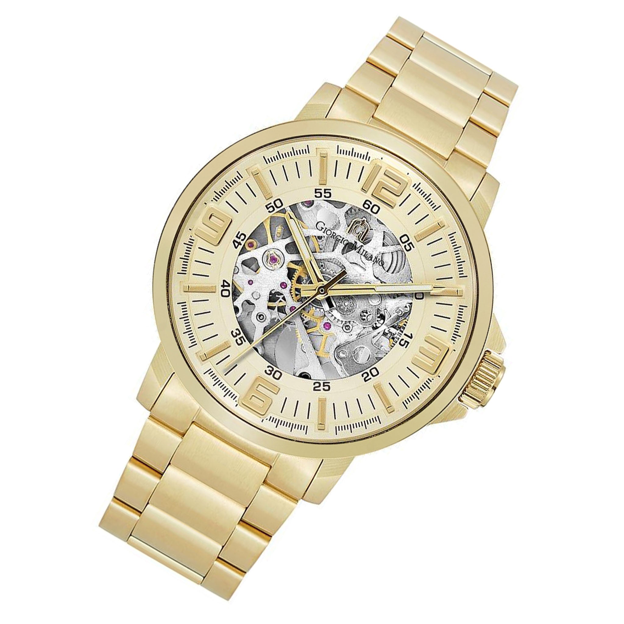 Giorgio Milano Gold Steel Automatic Men's Watch - 228SG5