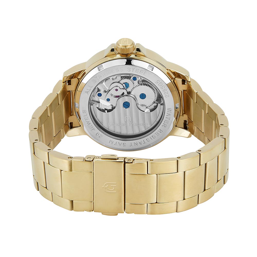 Giorgio Milano Gold Steel Automatic Men's Watch - 228SG5
