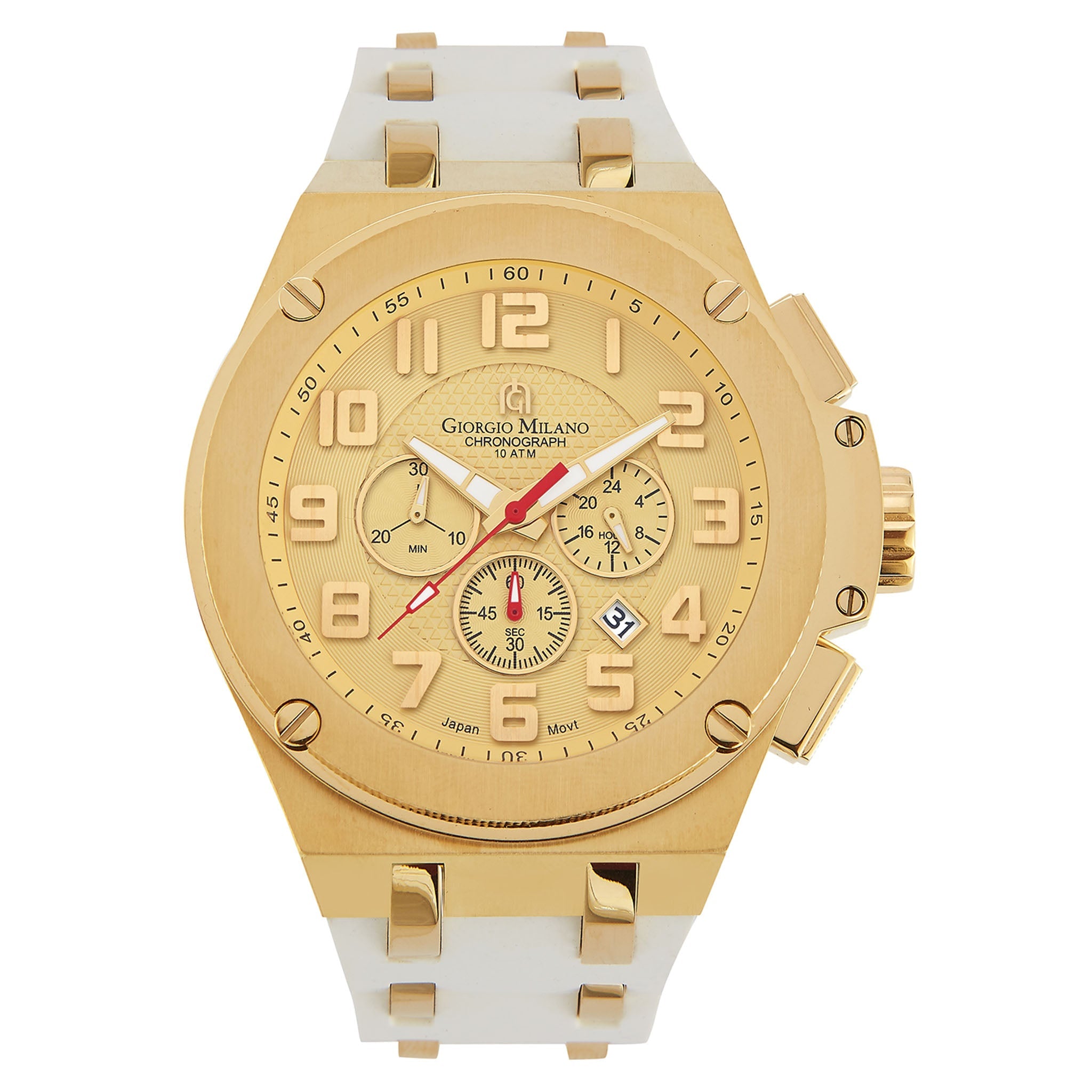 Giorgio Milano Two-Tone Steel Gold Dial Men's Watch - 232SG512