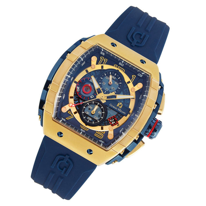 Giorgio Milano Silicone Band Blue Dial Chronograph Men's Watch - 233SGBL421